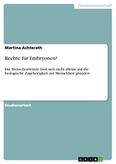 Rechte für Embryonen?