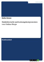 Marktübersicht und Leistungskomponenten von Online-Shops