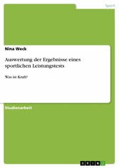 Auswertung der Ergebnisse eines sportlichen Leistungstests