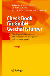 Check Book für GmbH-Geschäftsführer