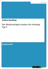 Das Medienereignis: Analyse der Sendung Tag X