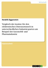 Vergleich der Ansätze für den elektronischen Datenaustausch in unterschiedlichen Industriesparten am Beispiel der Automobil- und Pharmaindustrie