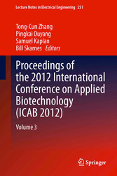 Proceedings of the 2012 International Conference on Applied Biotechnology (ICAB 2012)