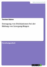 Erzeugung von Dislokationen bei der Bildung von Liesegang-Ringen