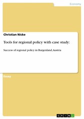 Tools for regional policy with case study: