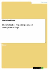 The impact of regional policy on entrepreneurship