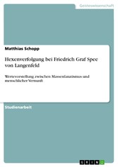 Hexenverfolgung bei Friedrich Graf Spee von Langenfeld