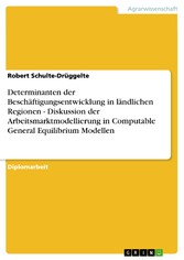 Determinanten der Beschäftigungsentwicklung in ländlichen Regionen - Diskussion der Arbeitsmarktmodellierung in Computable General Equilibrium Modellen