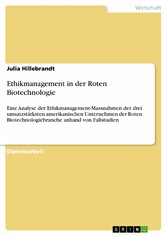 Ethikmanagement in der Roten Biotechnologie