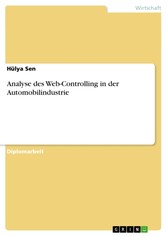 Analyse des Web-Controlling in der Automobilindustrie