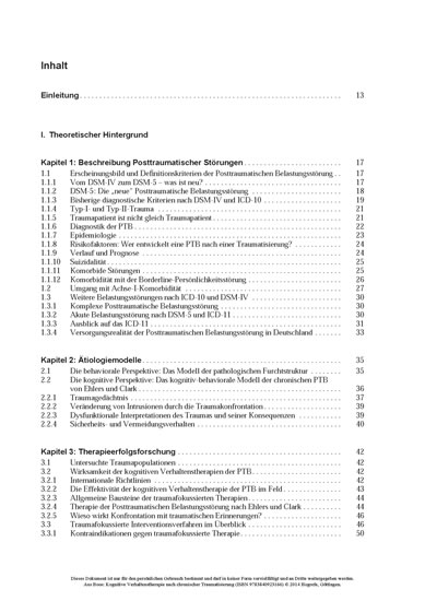 Kognitive Verhaltenstherapie nach chronischer Traumatisierung