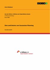 Sinn und Unsinn von Succession Planning