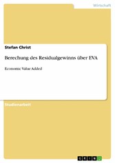 Berechung des Residualgewinns über EVA