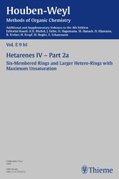 Houben-Weyl Methods of Organic Chemistry Vol. E 9b/1, 4th Edition Supplement