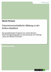 Naturwissenschaftliche Bildung in der frühen Kindheit