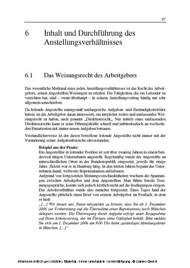 Arbeitsrecht - Ein Leitfaden für leitende Angestellte in eigener Sache