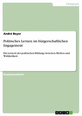 Politisches Lernen im bürgerschaftlichen Engagement