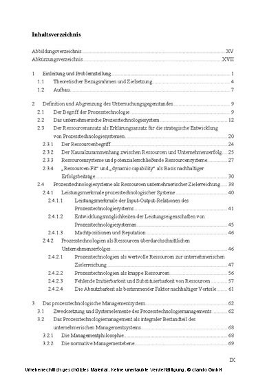 Entwicklung prozesstechnologischer Systeme in Unternehmungen