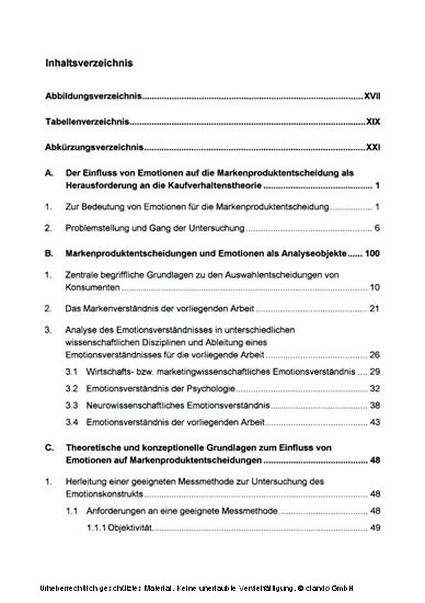 Der Einfluss von Emotionen auf Markenproduktentscheidungen