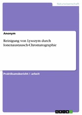 Reinigung von Lysozym durch Ionenaustausch-Chromatographie