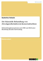 Die bilanzielle Behandlung von Zweckgesellschaften im Konzernabschluss