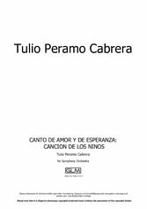 Canto de amor y de esperanza: Canción de los niños