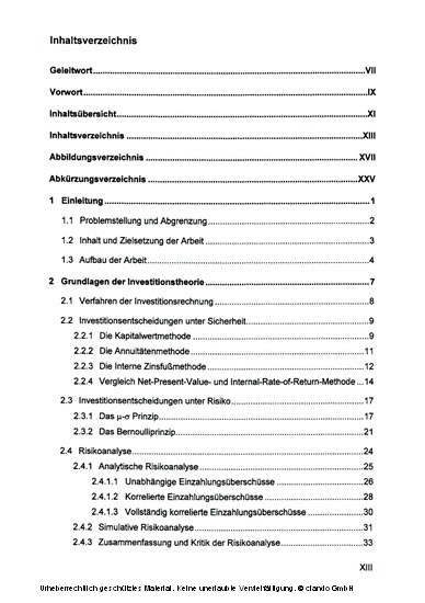 Eigenkapitalkosten ausgewählter Unternehmen auf Basis der modernen Kapitalmarkttheorie