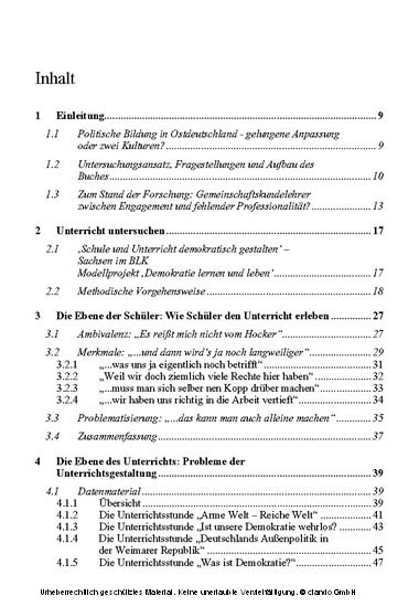 Politische Bildung in Ostdeutschland