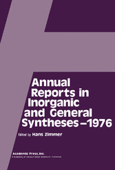 Annual Reports in Inorganic and General Syntheses-1976