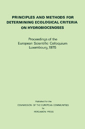 Principles and Methods for Determining Ecological Criteria on Hydrobiocenoses