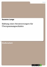 Haftung eines Stromversorgers für Überspannungsschäden