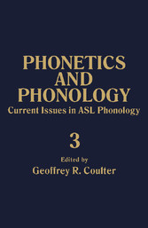 Current Issues in ASL Phonology