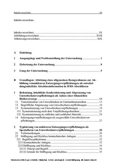 Die Abbildung von nuklearen Entsorgungsverpflichtungen in IFRS-Abschlüssen