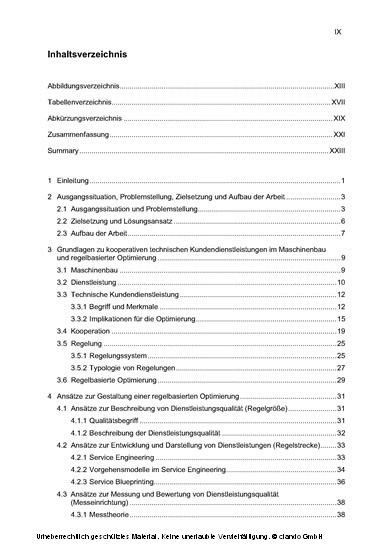 Optimierung kooperativer Dienstleistungen im Technischen Kundendienst des Maschinenbaus