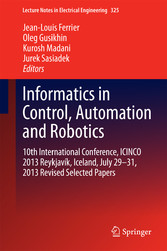 Informatics in Control, Automation and Robotics