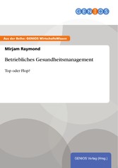 Betriebliches Gesundheitsmanagement