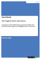 The English Dative Alternation