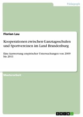 Kooperationen zwischen Ganztagsschulen und Sportvereinen im Land Brandenburg