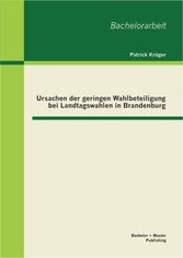 Ursachen der geringen Wahlbeteiligung bei Landtagswahlen in Brandenburg