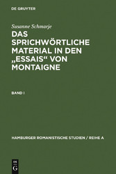 Das sprichwörtliche Material in den 'Essais' von Montaigne