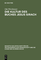 Die Kultur des Buches Jesus Sirach