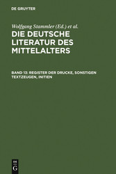 Register der Drucke, Sonstigen Textzeugen, Initien