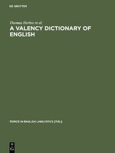 A Valency Dictionary of English