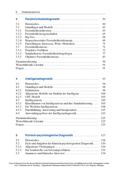 Diagnostische Erhebungsverfahren