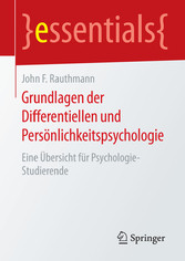 Grundlagen der Differentiellen und Persönlichkeitspsychologie