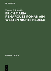 Erich Maria Remarques Roman »Im Westen nichts Neues«