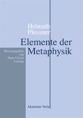 Helmuth Plessner, Elemente der Metaphysik