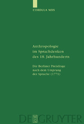 Anthropologie im Sprachdenken des 18. Jahrhunderts