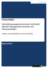 Identitätsmanagementsysteme (Scholarly Identity Management Systeme) für Wissenschaftler