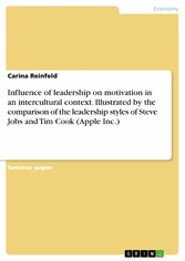 Influence of leadership on motivation in an intercultural context. Illustrated by the comparison of the leadership styles of Steve Jobs and Tim Cook (Apple Inc.)